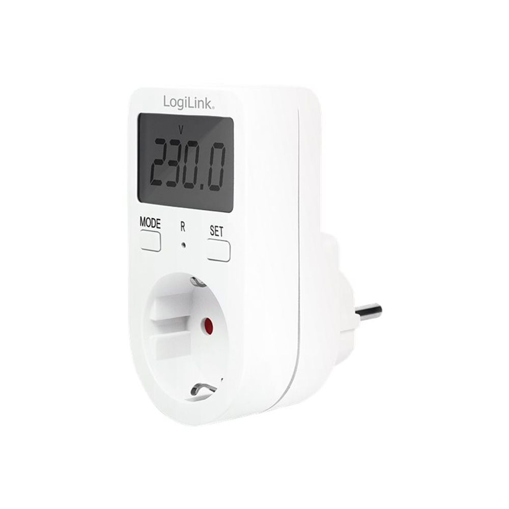 Logilink Hálózati Elosztó 1DIN Fali (Fogyásztásmérővel) White (EM0002A)