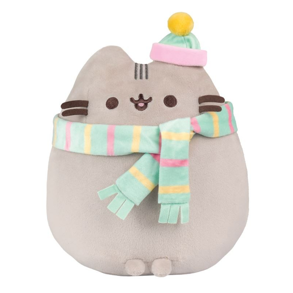 PUSHEEN v čepici a šále 24cm SUPER SOFT