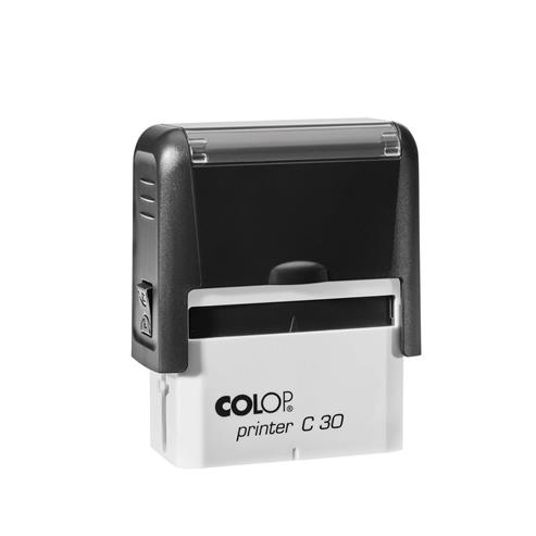 COLOP Bélyegző, "Printer C 30", kék cserepárnával (IC1523007U) (IC1523007U)