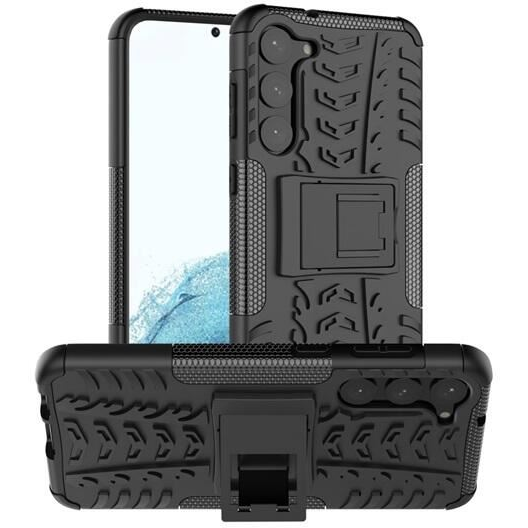 Gigapack Defender Samsung Galaxy S23 Plus (SM-S916) autógumi mintás tok fekete (GP-135595) (GP-135595)