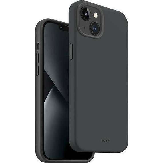 Uniq Lino Hue Apple iPhone 14 Plus Magsafe Szilikon Tok - Fekete (UNIQ693)