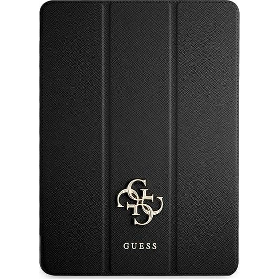 Guess Saffiano Folio Apple iPad Pro 12.9 oldalra nyíló tok, fekete (GUE1236BLK)