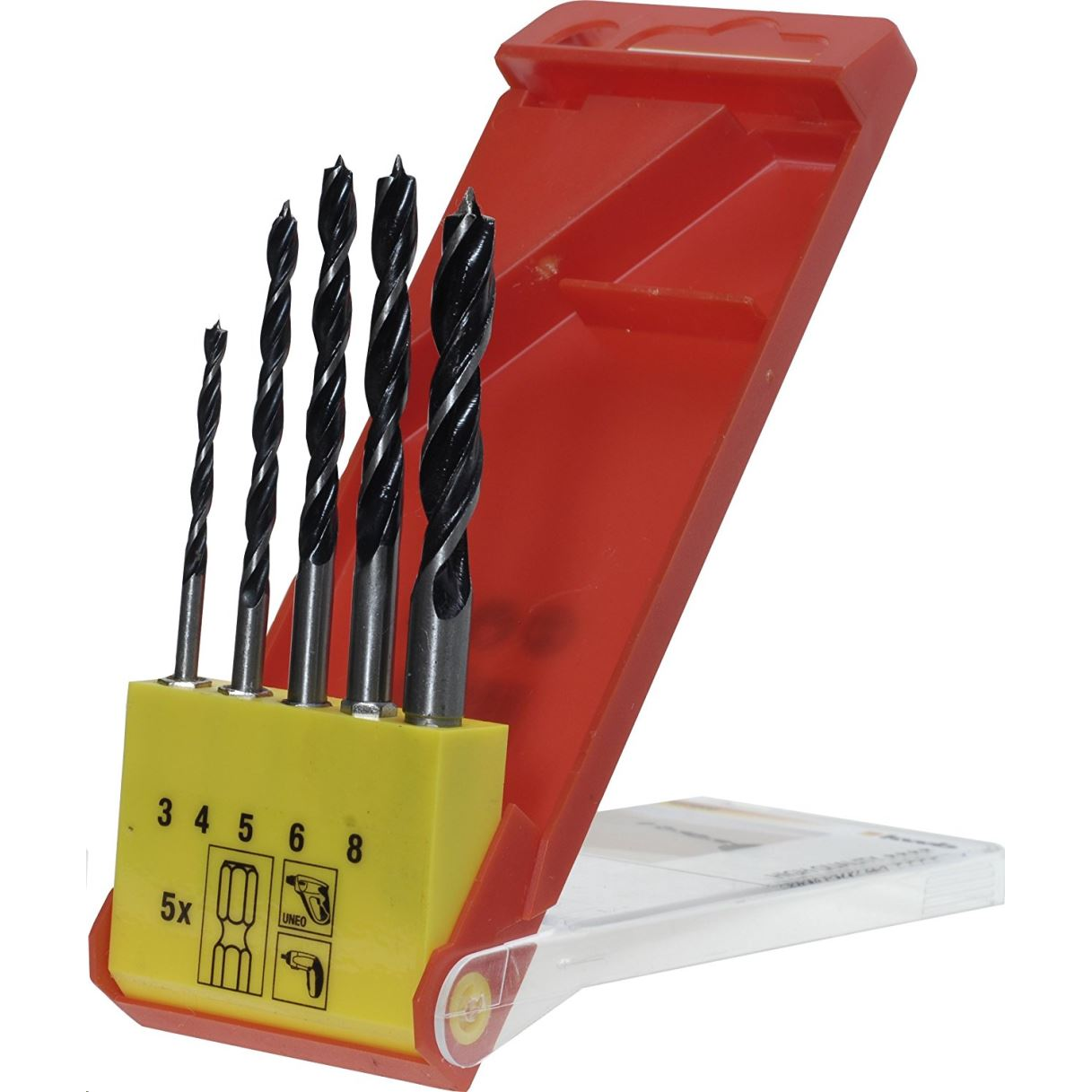 KWB PROFI CrV hegxagon befogású fa fúrószár készlet 2-fázisú vágó éllel, 5 db-os (513900) (513900)