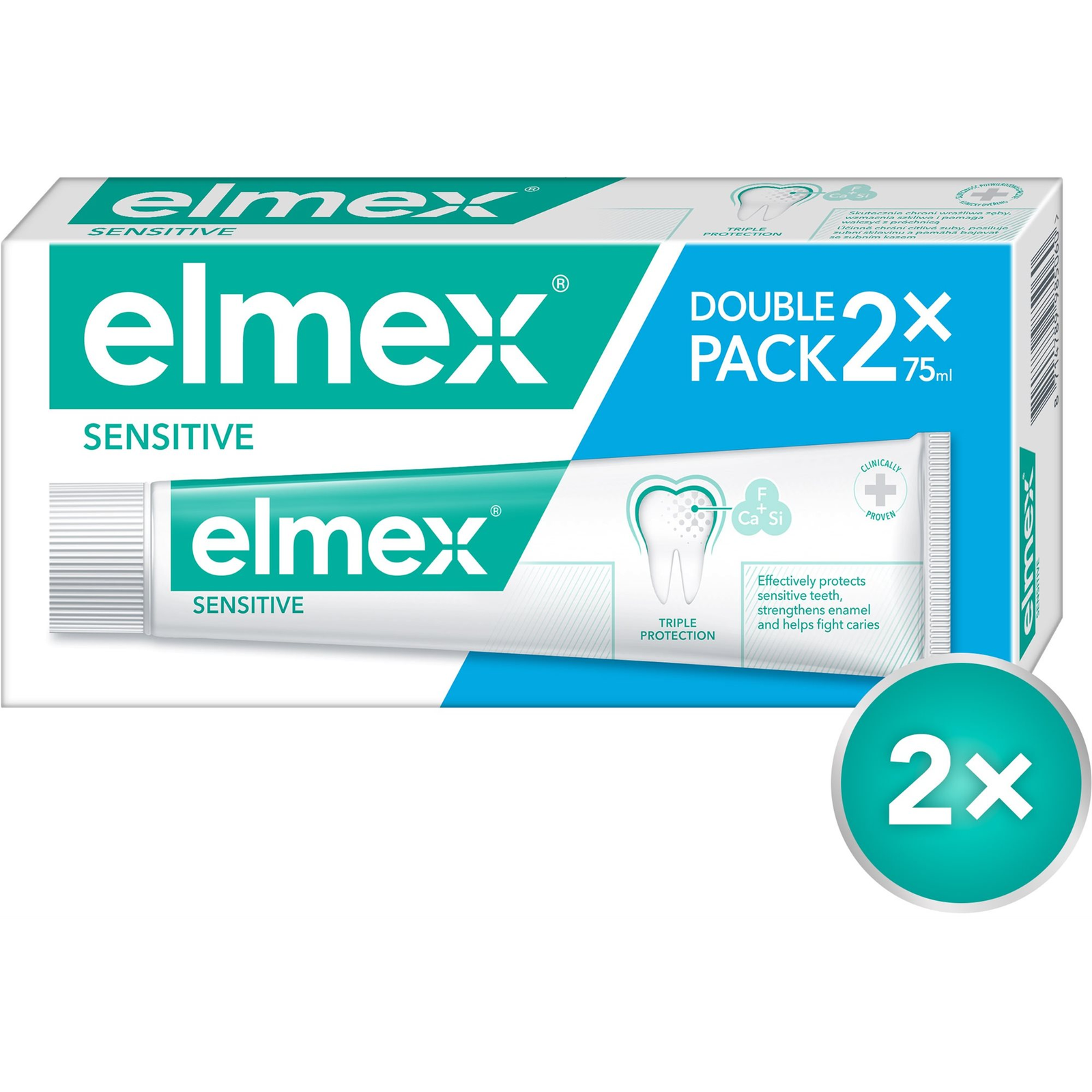 ELMEX Sensitive aminfluoriddal 2 x 75 ml (8714789985060)