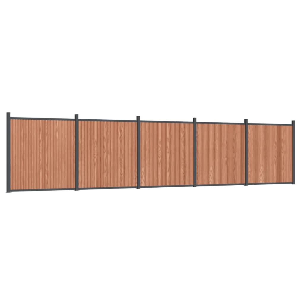 barna WPC kerítéspanel 872 x 186 cm (3282802)