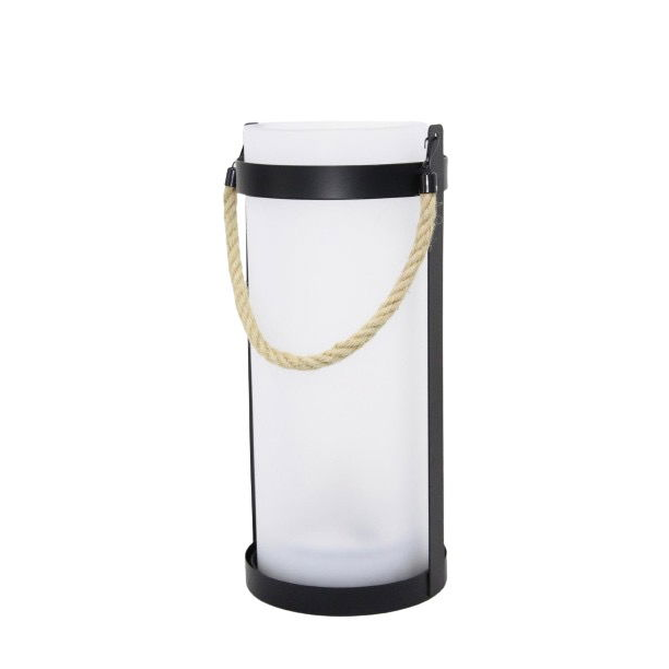 HANKO napelemes oszloplámpa, tűzüveg, kötél fogantyúval (HK- SL606-2)