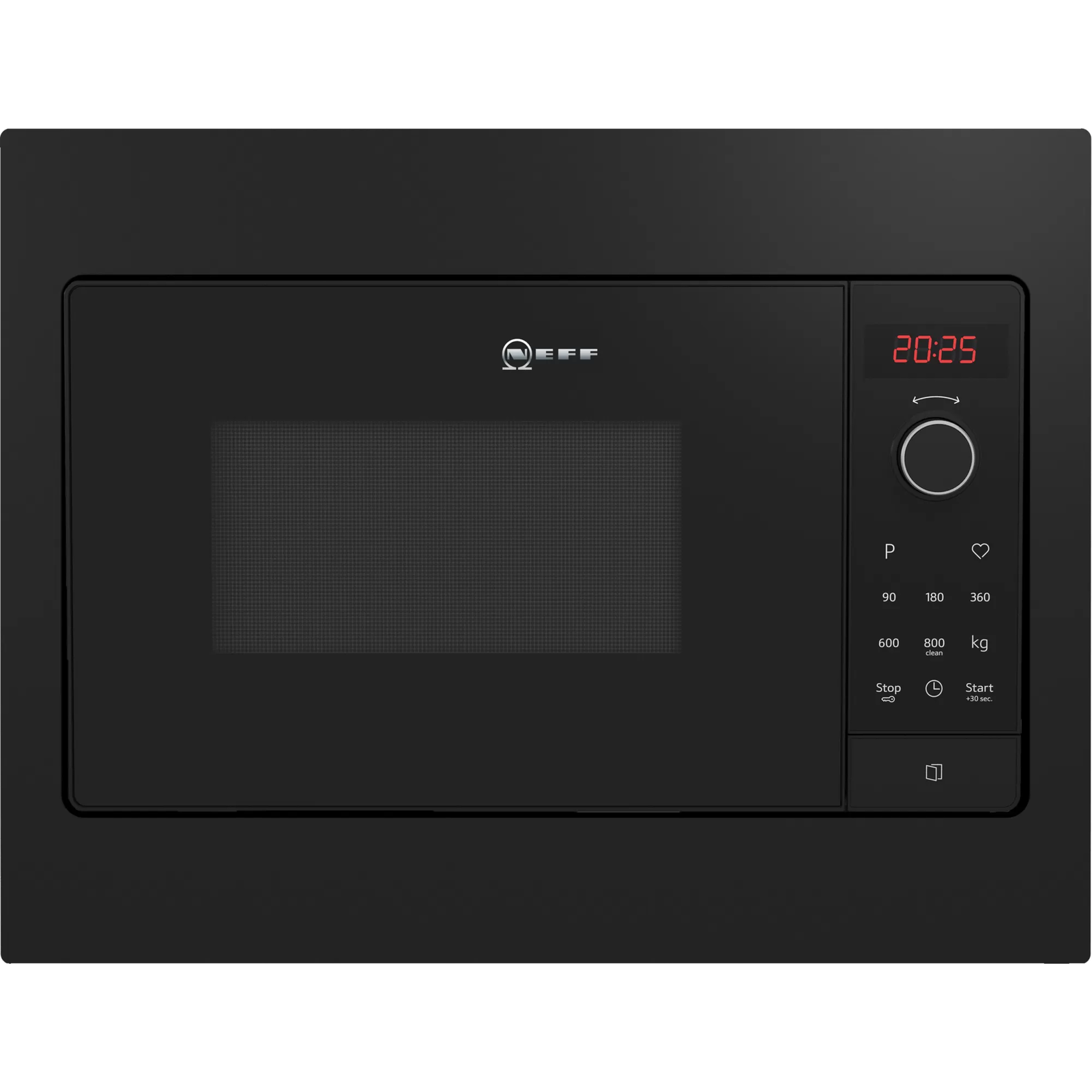Neff HLAWG25S3 mikróhullámú sütő Beépített Egyszerű mikrohullámú sütő 20 L 800 W Fekete (HLAWG25S3)