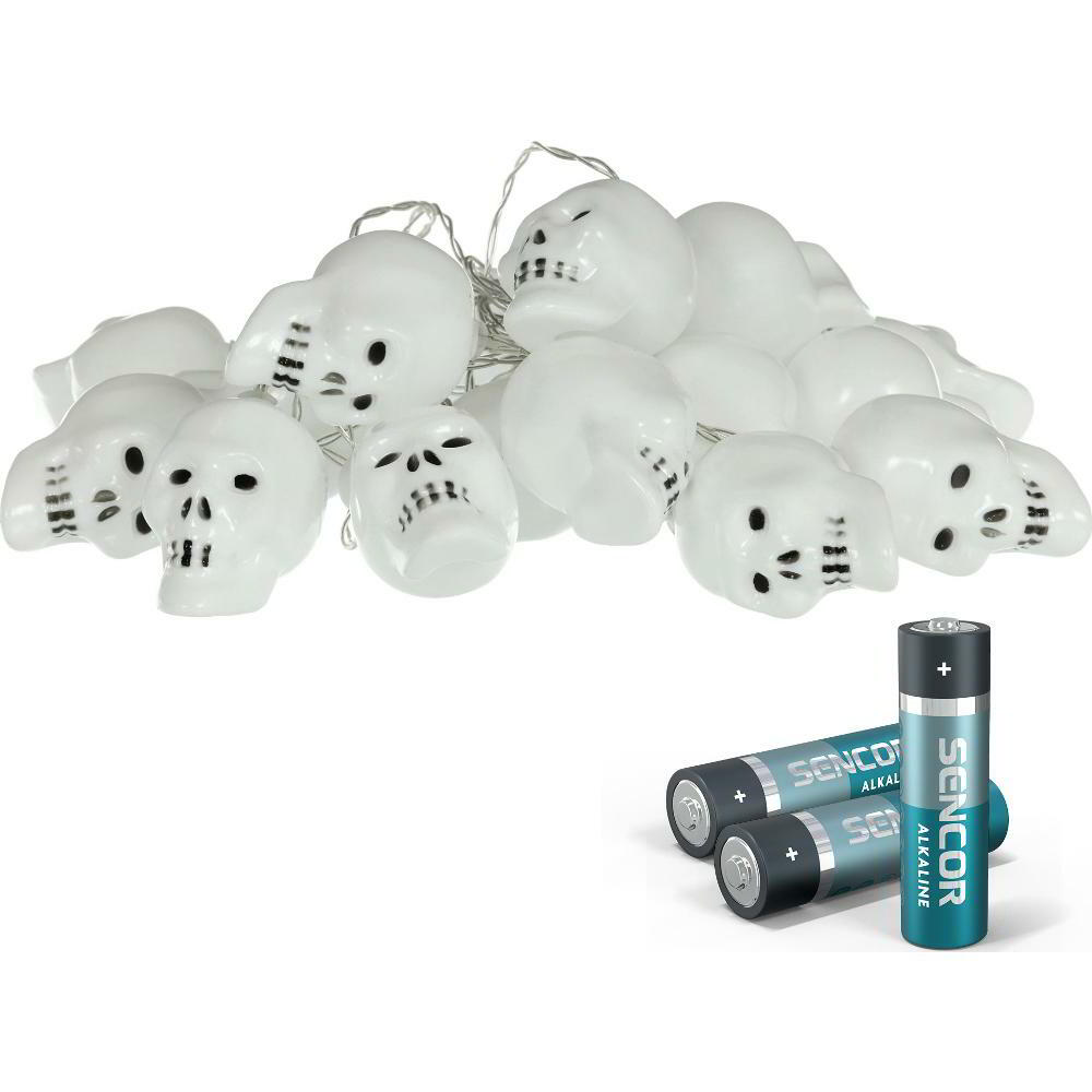 Retlux RHW 003 Koponya koszorú 20 LED WW Halloween Dekoráció (RHW 003)