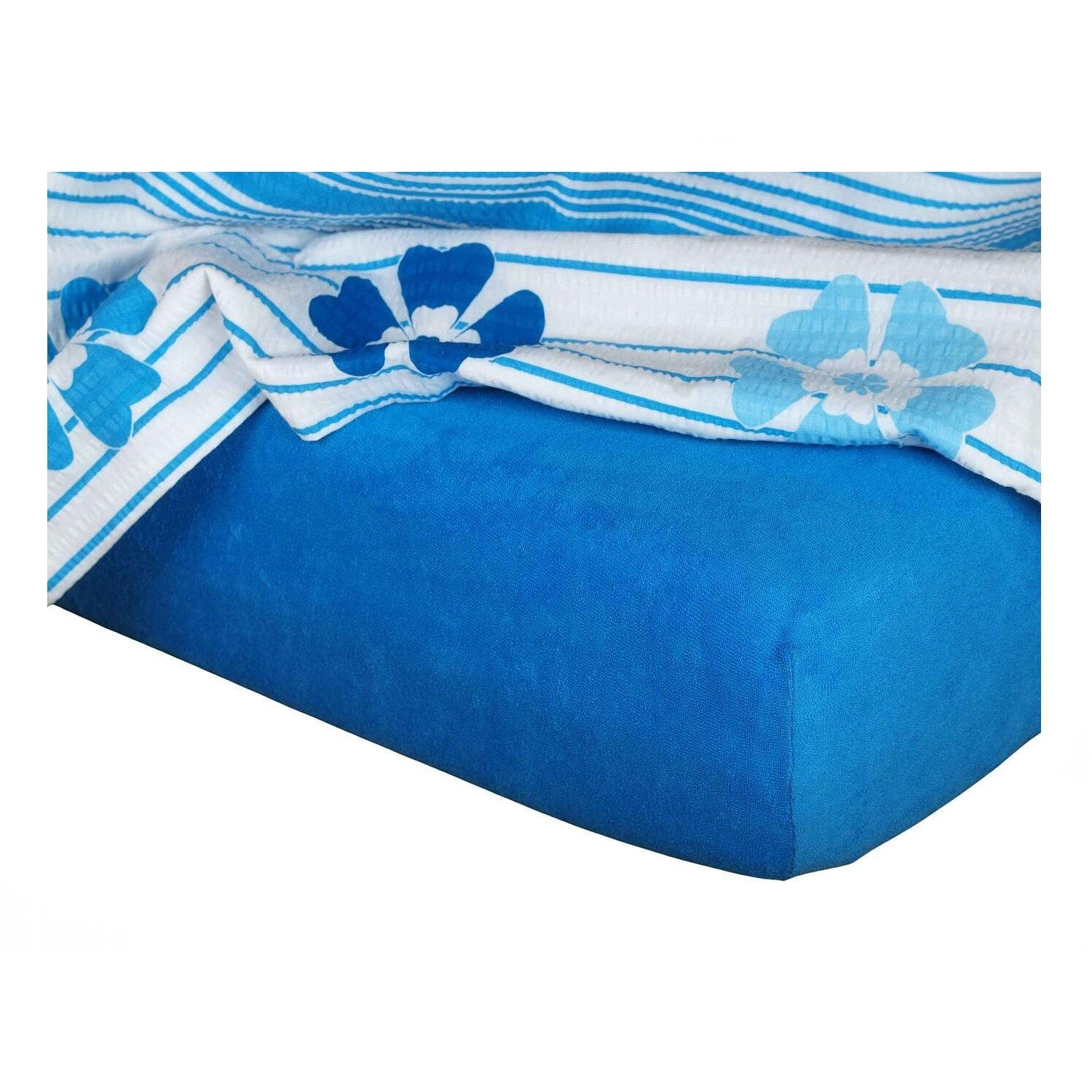 Dadka Terry sheet royal blue 90×200×15 cm (02120B-MODRKRAL-A)