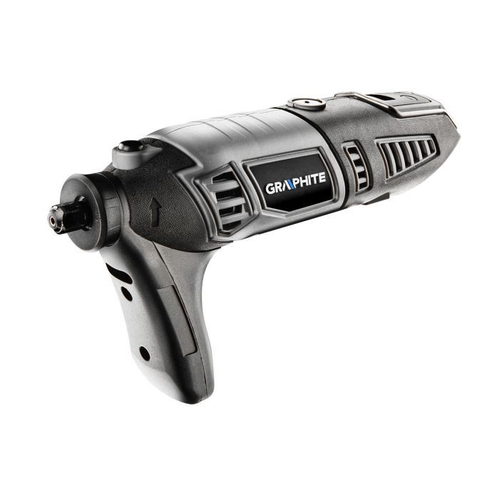 Graphite 59G019 Mini fúró- és csiszológép 170W fordulatszám kijelző kofferben 190db kiegészítő (59G019)