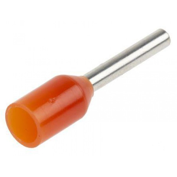Tracon E020 0.5 mm2 100 db Szigetelt narancs érvéghüvely (E020)
