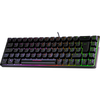 Deltaco DK240 mini 60% Gaming Tastatur semi-transparent