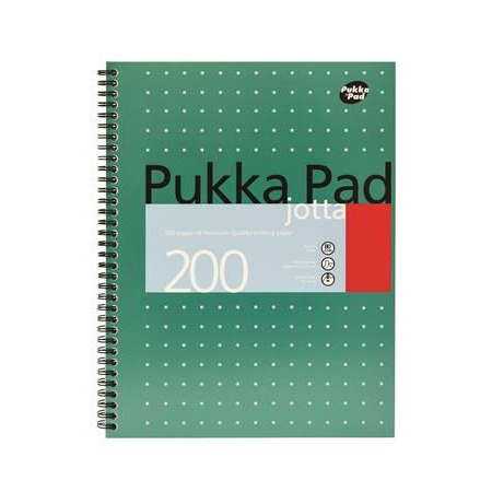 Pukka Pad spirálfüzet, A4+, vonalas, 100 lap, "Metallic Jotta" (PUPJJM018V) (PUPJJM018V)
