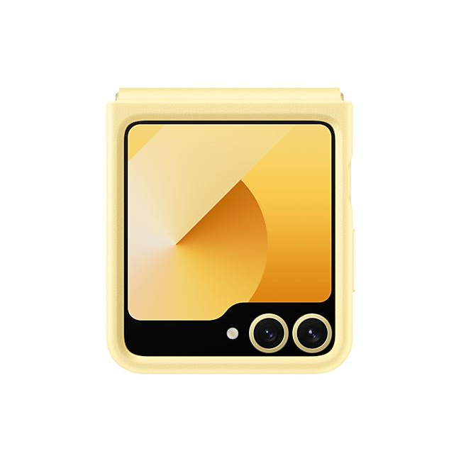 Samsung Galaxy Z Flip6 vegán bőrtok sárga (EF-VF741PYEGWW) (EF-VF741PYEGWW)