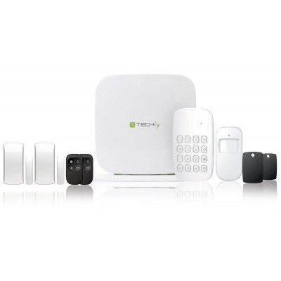 Techly TLY ALARM2 sikkerhedsalarmsystem Wi-Fi Sort, Grøn, Hvid