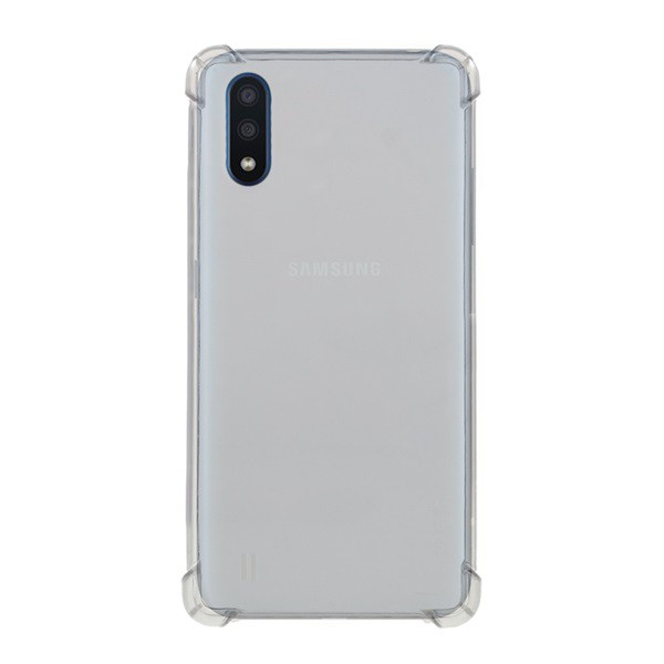 Szilikon telefonvédő (közepesen ütésálló, légpárnás sarok) ÁTLÁTSZÓ [Samsung Galaxy A01 (SM-A015F)] (5996457935062)
