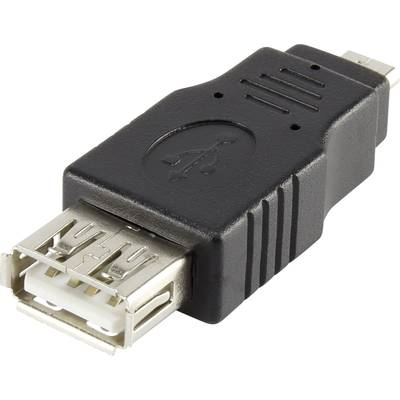 USB 2.0 átalakító, mikro B dugóról A aljra, Renkforce (RF-4097202)