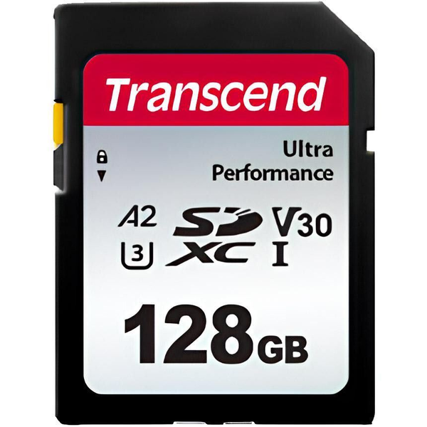 Transcend TS128GSDC340S 340S SDXC Card, 128 GB, UHS-I U3 A1 Ultra Performance, 160 MB/s