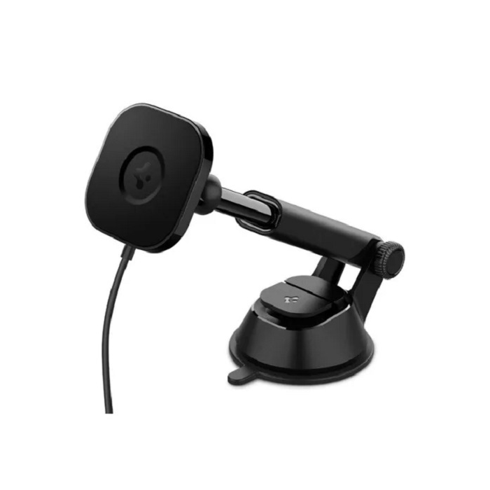 Spigen OneTap Pro ITS35W mágneses Mobiltelefon autós tartó/töltő - Fekete (ACP02616)