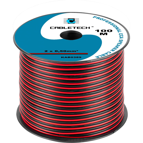 CCA Hangszóró Kábel 0.50mm Fekete/Piros