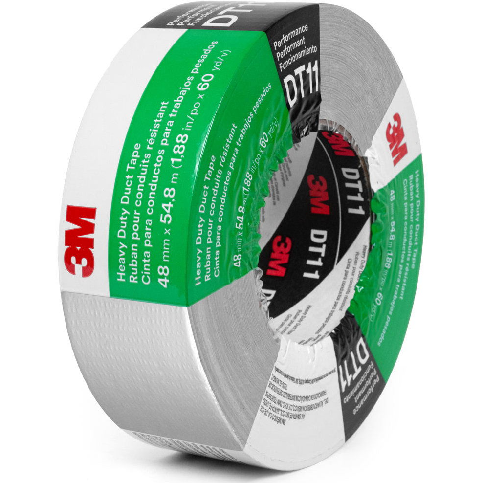 3M Heavy Duty Duct Tape DT11, 48 mm × 55 m, silver (7100158346)
