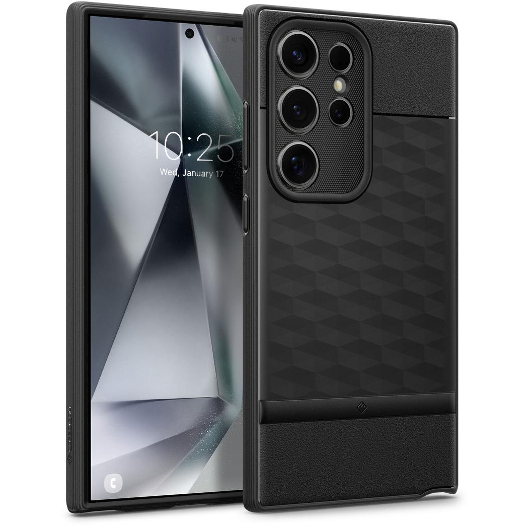Spigen Caseology Parallax Samsung Galaxy S24 Ultra matt fekete tok (ACS07318)