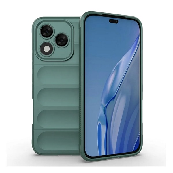 Szilikon telefonvédő (ütésállóság, kameravédő, 3D) SÖTÉTZÖLD Honor 400 Lite "Gigapack csomagolás" (GP-170333)