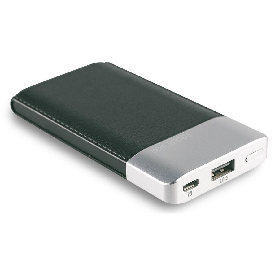 Realpower Fashion PB-4000 Power Bank 4000mAh Fekete (282247)