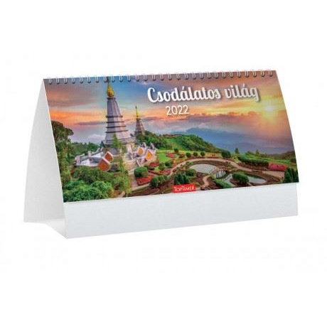 Kalendart T066 2022-es csodálatos világ álló asztali naptár (22T661P-00P) (22T661P-00P)
