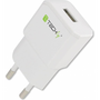 Techly IPW-USB-21EC зарядно за мобилни устройства GPS, MP3, PDA, Смартфон, Таблет Бяла Променлив ток (AC) На закрито