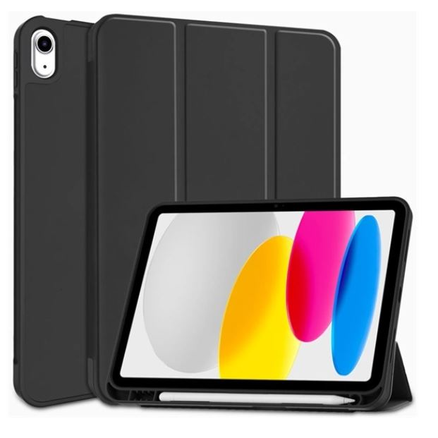 Gigapack Apple iPad 10.9 bőr hatású tablet tok fekete (GP-133371) (GP-133371)