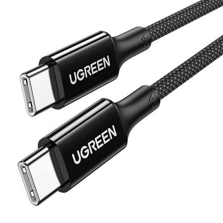 USB-C към USB-C кабел Ugreen US557, 100 W, 5 A (черен)