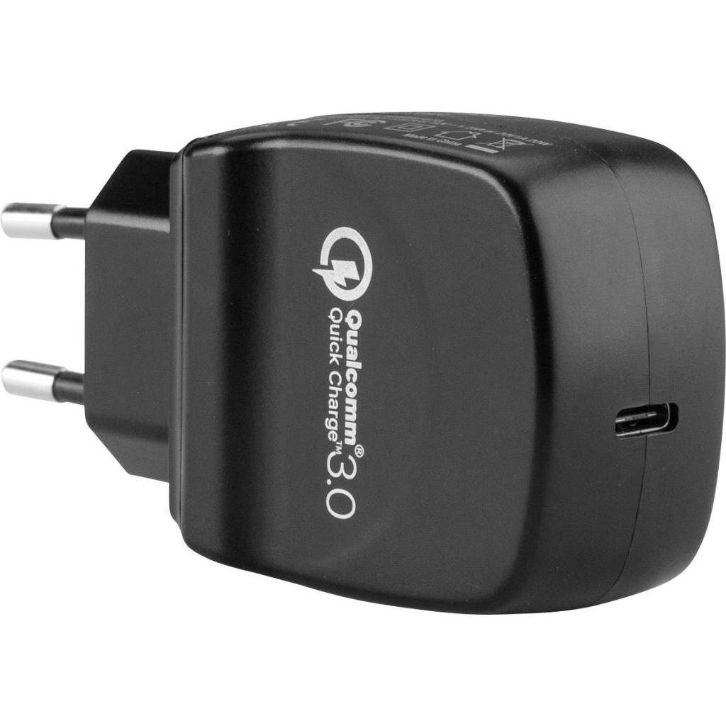 LVSUN 1xUSB-C töltőállomás fekete (LS-QW20-C) (LS-QW20-C)