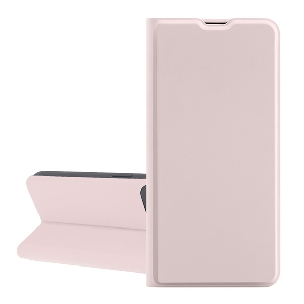 gigapack Tok álló, bőr hatású (FLIP, szilikon belső, oldalra nyíló, asztali tartó, kártyazseb) BABARÓZSASZÍN Samsung Galaxy A16 5G (SM-A166) / Galaxy A16 4G (SM-A165) " csomagolás" (GP-167859)
