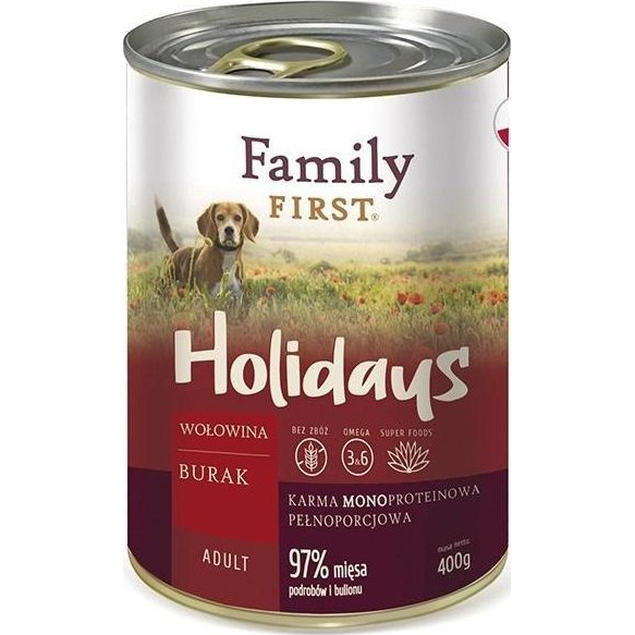 Family First FamilyFirst Wołowina+burak+monoproteina adult 400g