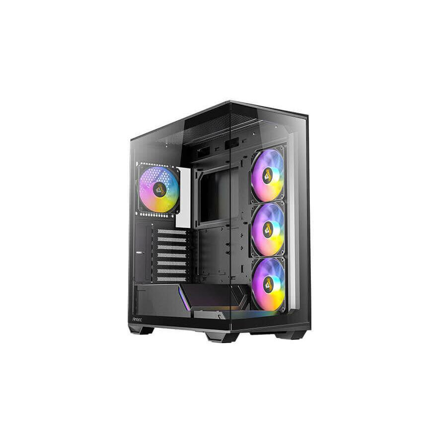 Antec C3 ARGB Midi torony Számítógép ház Fekete Oldalsó szélvédő (0-761345-10029-8)