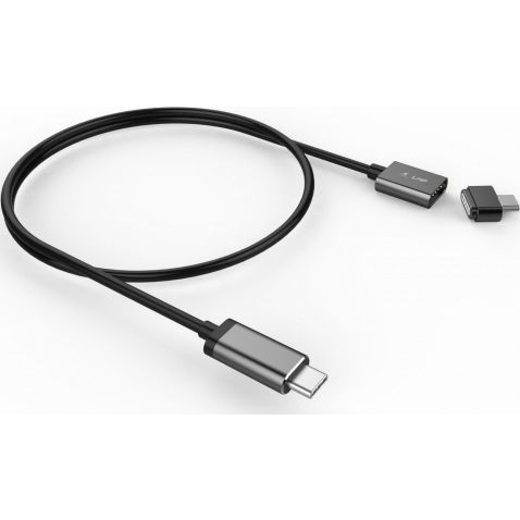 Cable De Carga De Seguridad Magnético De Usb-c (m) A Usb-c (m), Hasta 100 W, 3,0 M, Gris Espacial * Nuevo