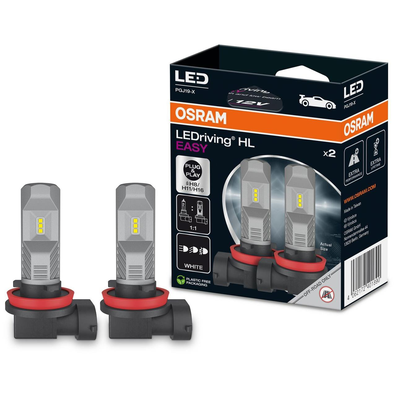 OSRAM žárovka LEDriving FL H8/H11/H16, 2ks (4062172401890)