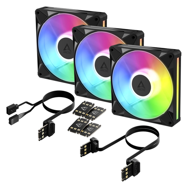 ARCTIC BioniX P14 A-RGB Computer behuizing Ventilator 14 cm Zwart 3 stuk(s)