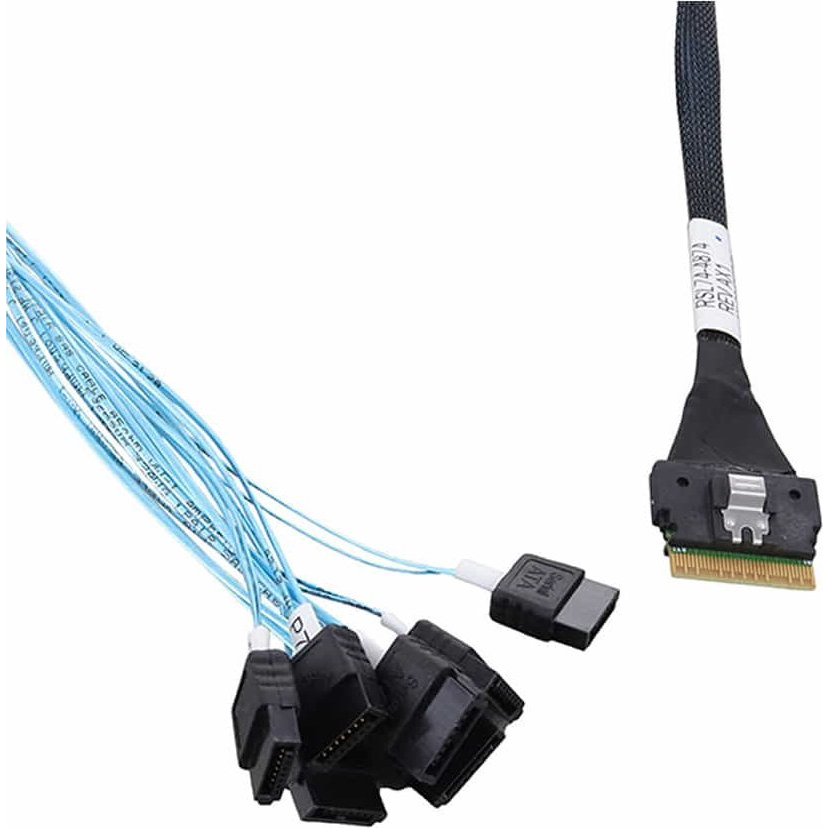 Adaptec Kabel SFF8654-> 8xSATA intern 0.8m SlimSAS - SATA (2305800-R)