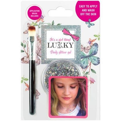 Flair Toys Lukky: Csillámos ezüst testzselé (T11926) (T11926)