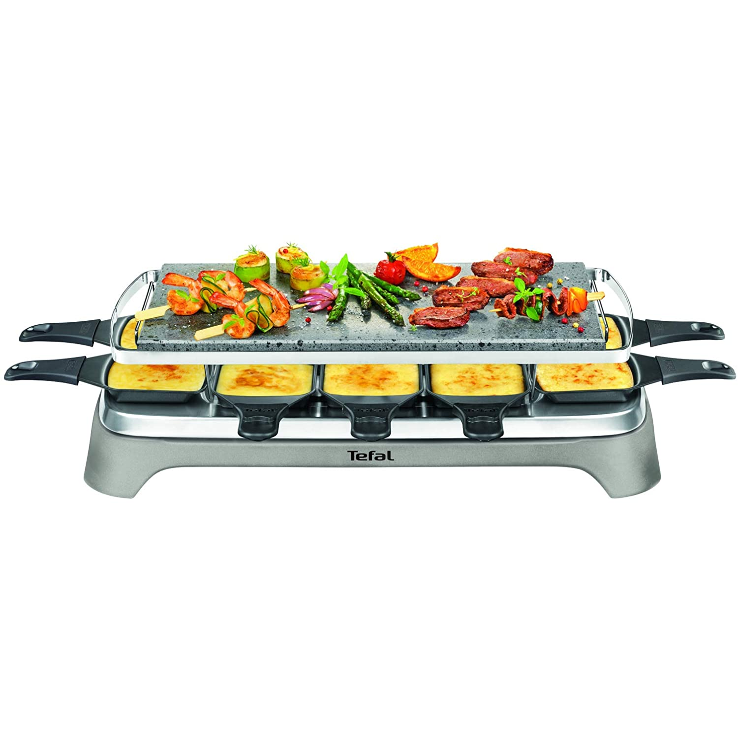 Tefal PR457B raclette grill sütő 10 személy(ek) 1350 W Szürke (PR457B)