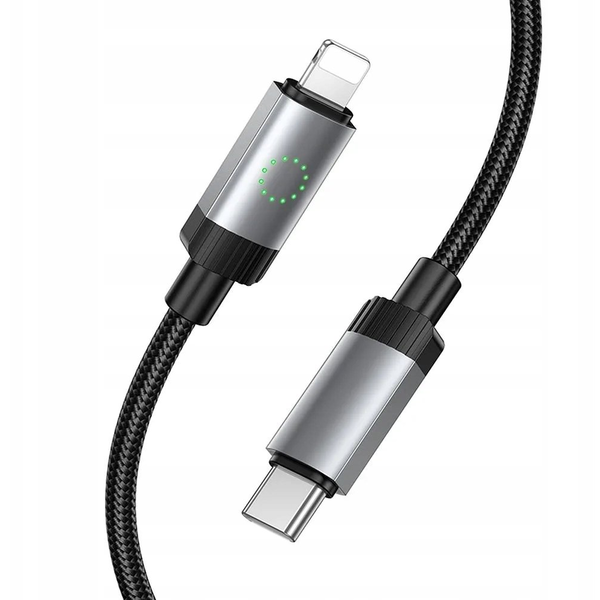 USB-C kábel na Lightning Hoco PD 27W 1 m X117 čierny