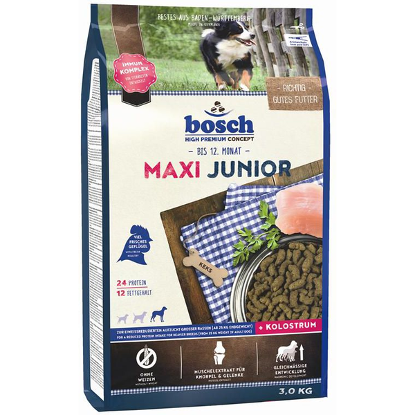 Bosch MAXI JUNIOR 3 кг Кученце Пилета/птици