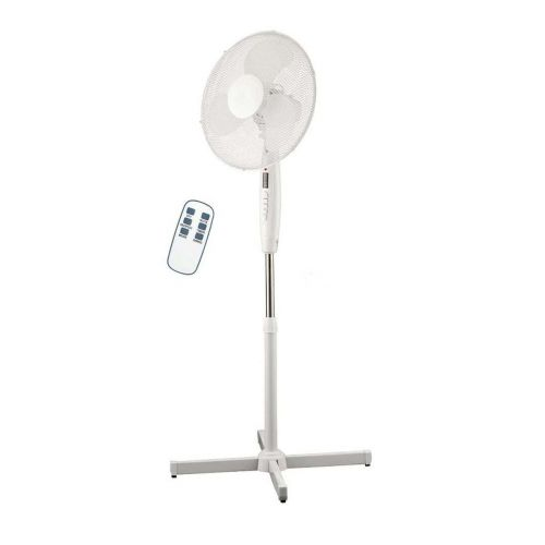 Elit Fan with Remote FR-16W 16 Inch (40cm) Stand Fan, Timer 7.5 hours, 3 Fan speed, 3 Wind mode White EU (ELIT21348) (ELIT21348)