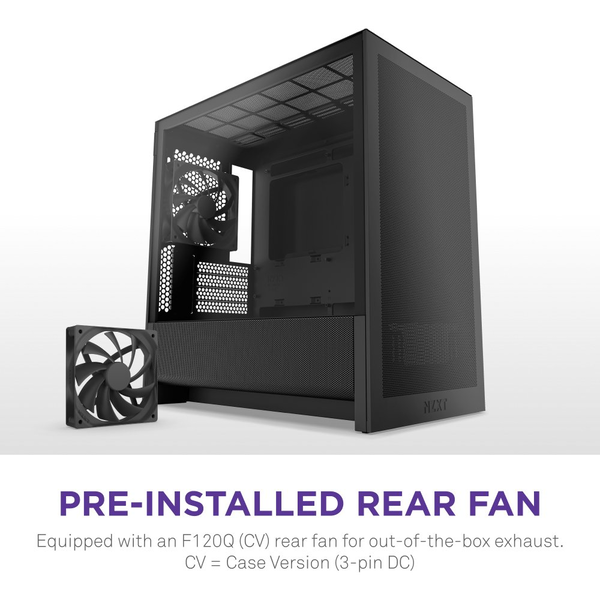 NZXT H3 Flow Midi Torony Számítógépház - Fekete