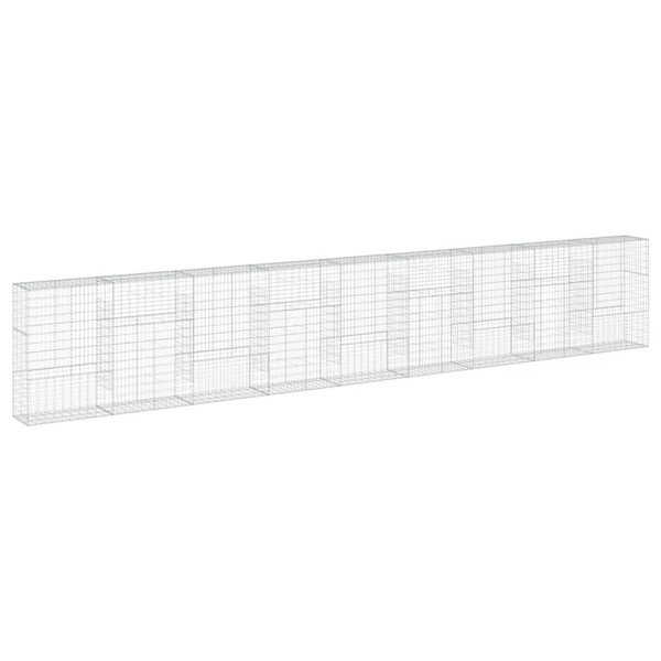 horganyzott vas gabion kosár fedéllel 900 x 50 x 150 cm