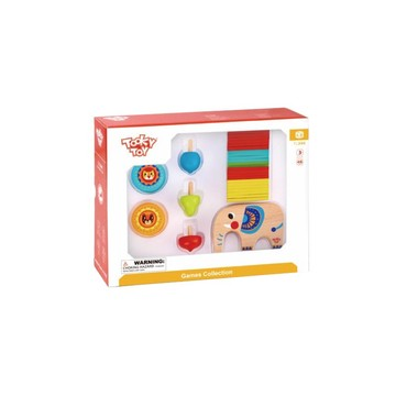 Комплект игри Tooky Toy, Слонче за баланс, пумпали и йо-йо