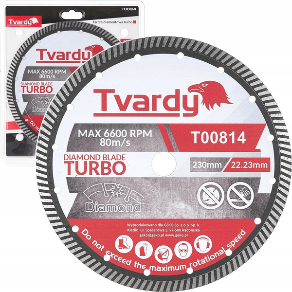  Tvardy Tarcza diamentowa Turbo 230x10x22.23mm (25)