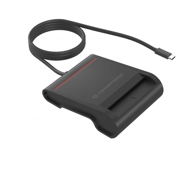 Conceptronic SCR01BC leitor de smart card Interior USB USB Type-C Preto